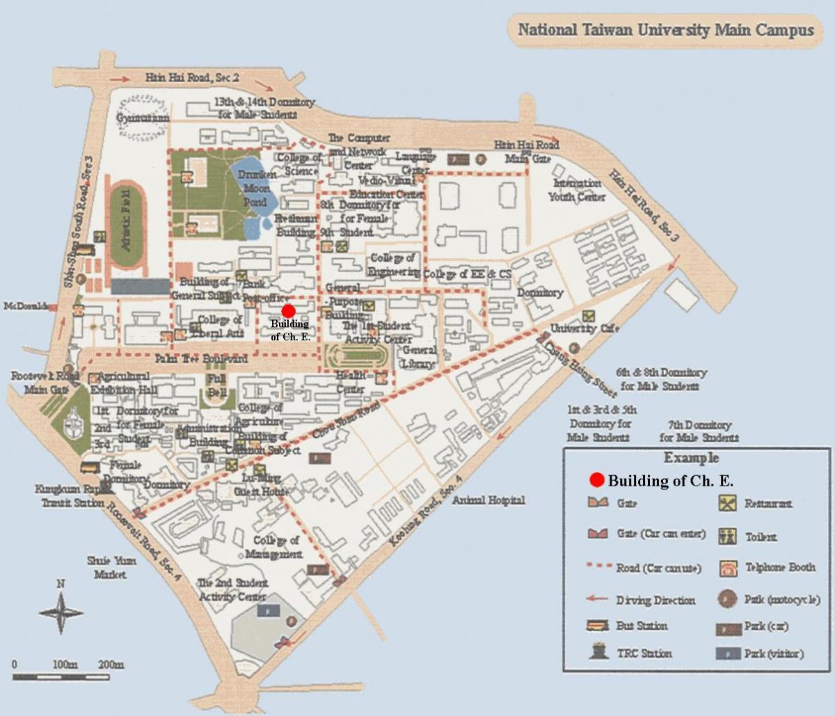 nacionalni tajvan univerziteta mapu