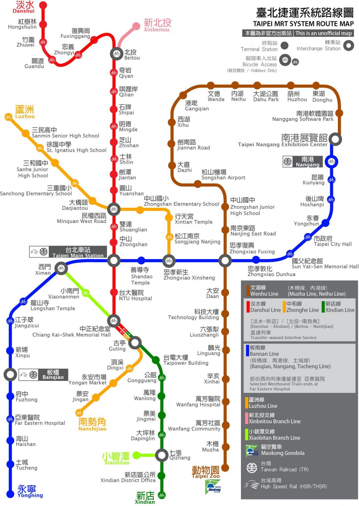 thsr Taipeija stanicu mapu