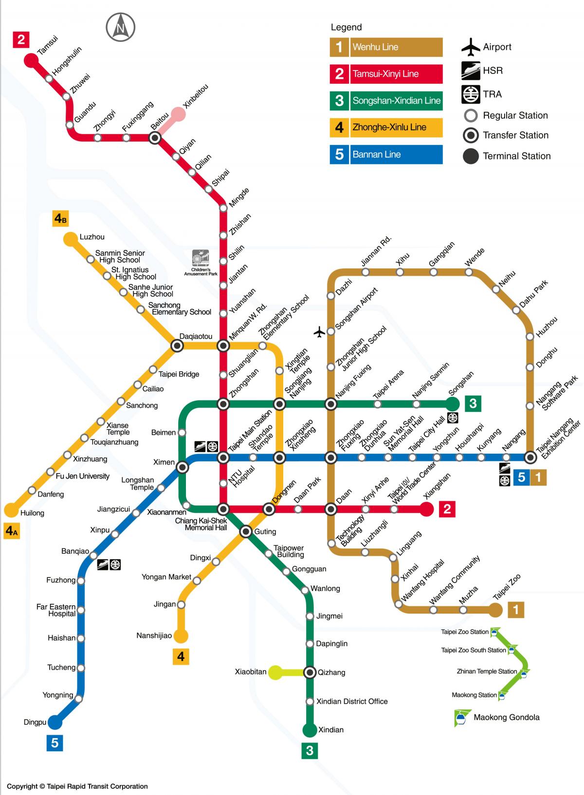 metro mapu tajvan