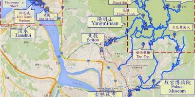 Mapa beitou tajvan