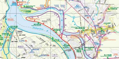 Mapa Taipeija bicikl put