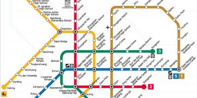 Metro mapu tajvan