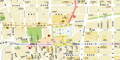 Mapa Taipeija pod zemljom tržnom centru